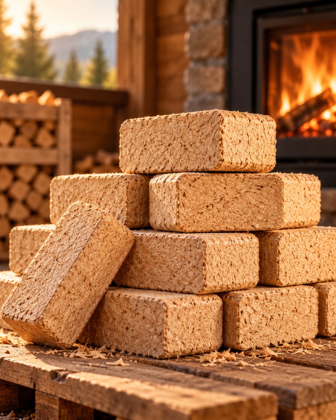 Holzbriketts