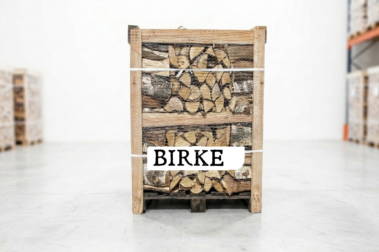 Brennholz Palette – Birke – 25 cm – kammergetrocknet – 1,8 RM