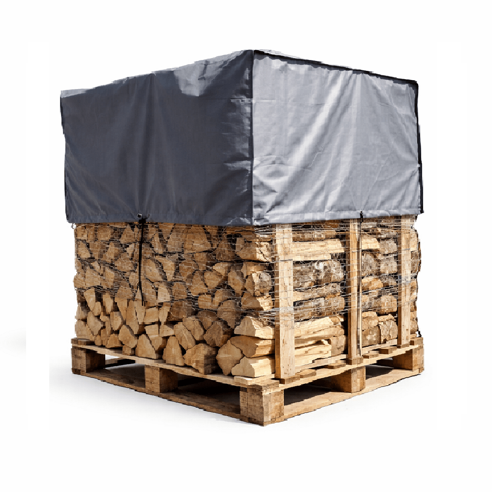 40 cm trockenes Brennholz auf Hartholzmischpalette