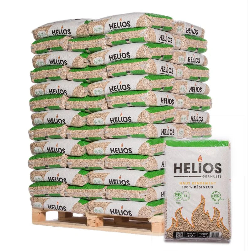 Pellet Helios – Palette mit 65 Säcken à 15 kg